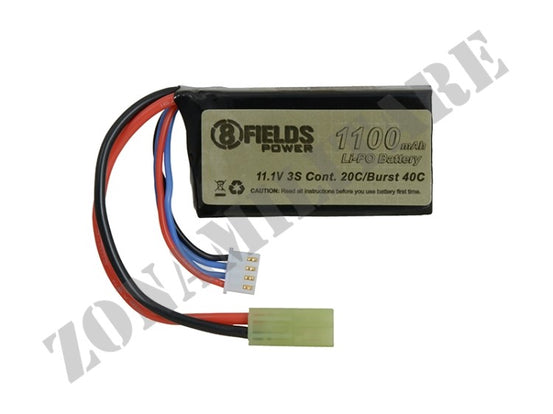 Batteria Lipo 11,1V 1100Mah 20/40C 8 Fields