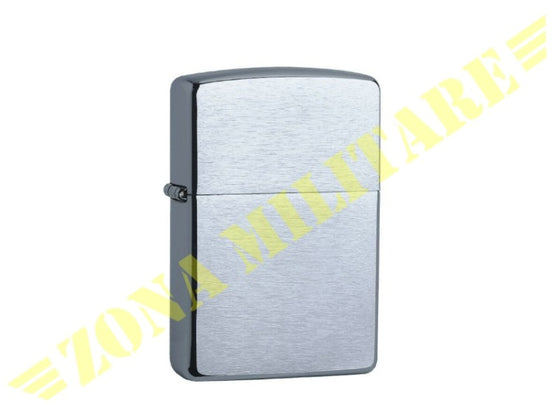 Accendino Tipo Zippo In Metallo Satinato