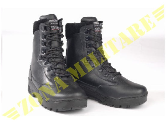 Anfibio Tactical Pelle Stiefel Miltec Colore Nero