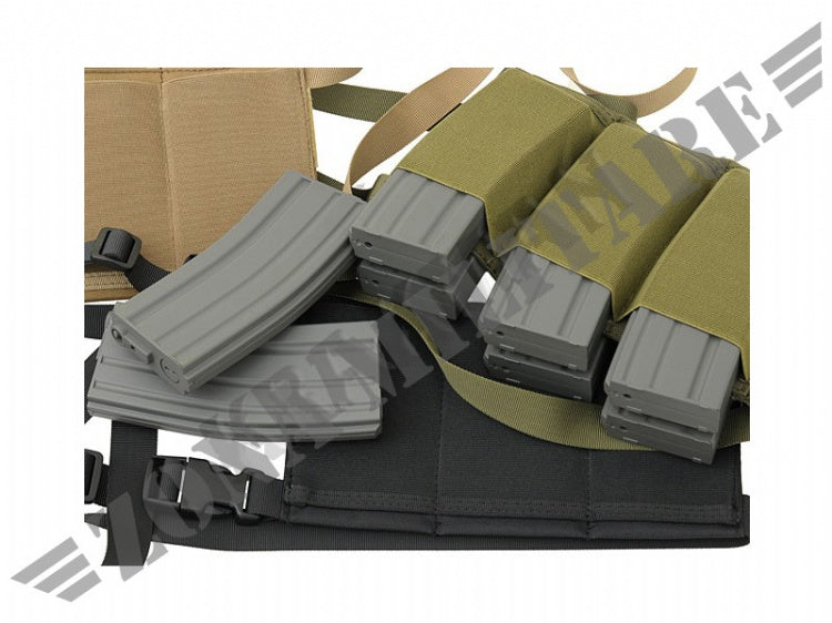 Bandoliera Porta Caricatori Tactical 6 Magazine - Olive