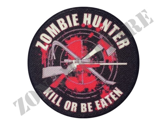 Patch Zombie Hunter Kill Or Be Eaten Tonda Con Velcro