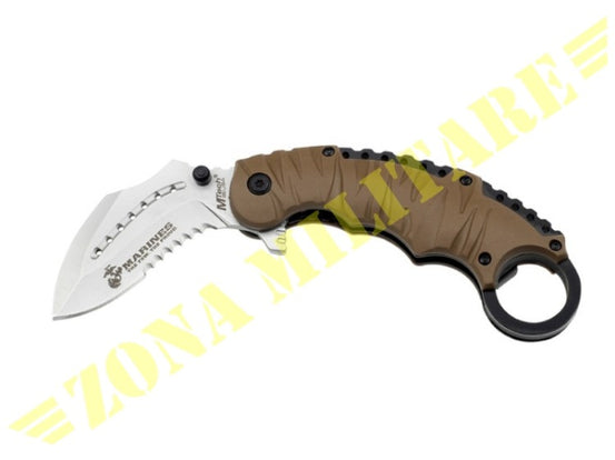 Usmc K-Fighter Knife With Folding Karambit Desert