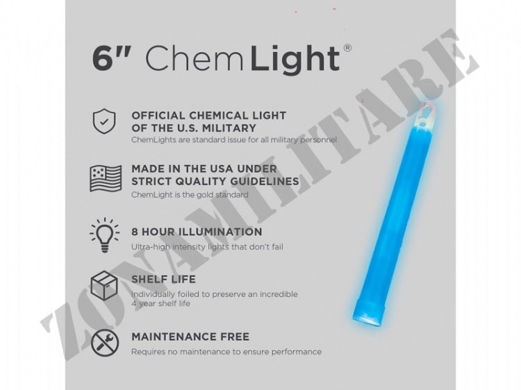 Cyalume Chemlight Blu Durata 8H Defcon 5