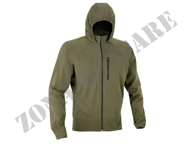 Combat Fleece Jacket Full Zip With Hood Od Green Defcon 5