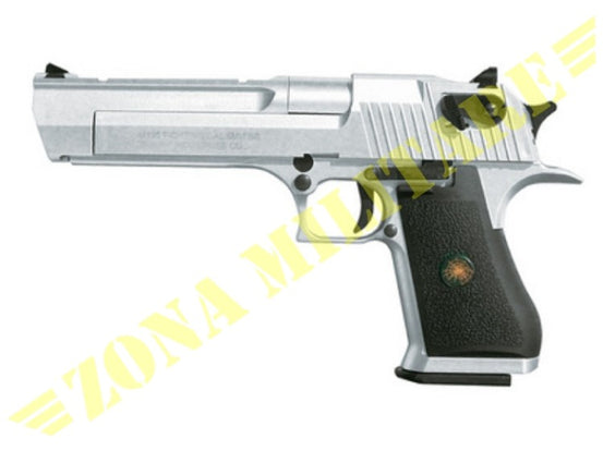 Pistola Desert Eagle Scarrellante A Gas Silver Version