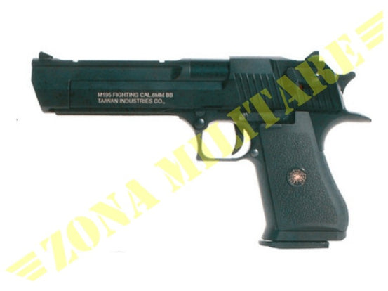 Pistola Desert Eagle Scarrellante A Gas Black Version