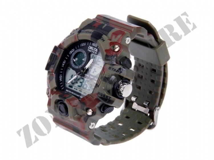 Orologio Analog And Digital Tactical Watch Camo Delta Tactics