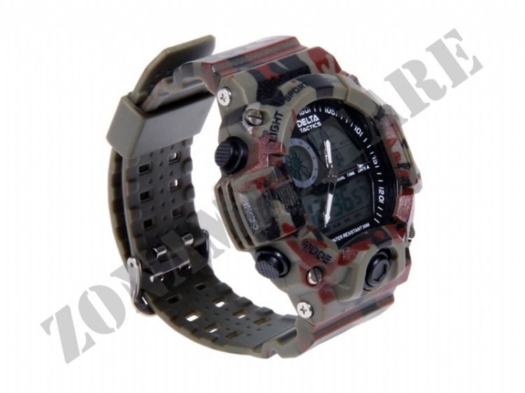 Orologio Analog And Digital Tactical Watch Camo Delta Tactics