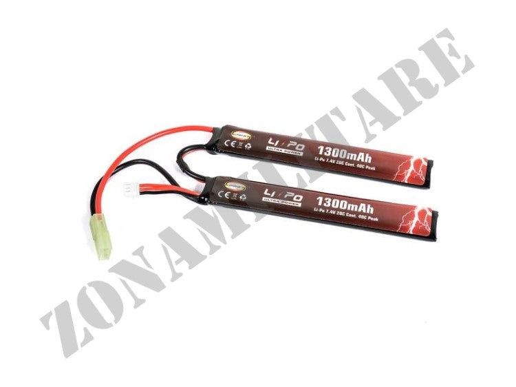 Batteria Evolution Li-Po Ultra Power 7,4V 1300Mah 2 Celle