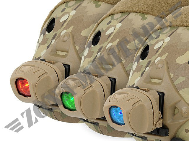 Tactical Quad Led Headlamp W/ Mounts - Tan