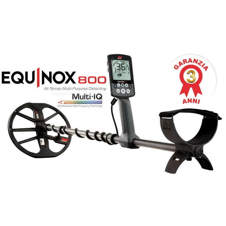 METAL DETECTOR SUBACQUEO EQUINOX 800 CON CUFFIE SUB MINELAB