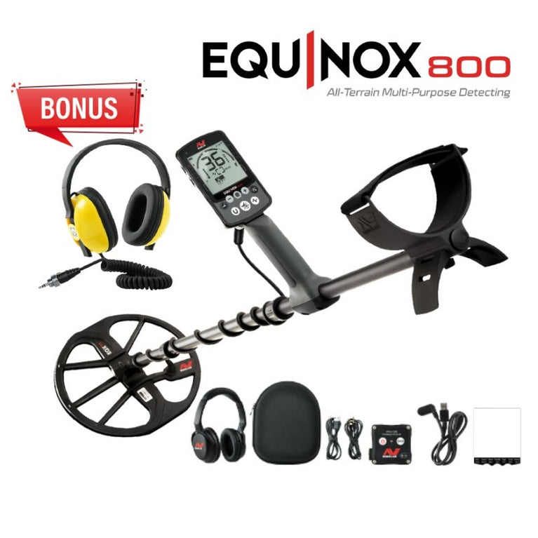 METAL DETECTOR SUBACQUEO EQUINOX 800 CON CUFFIE SUB MINELAB