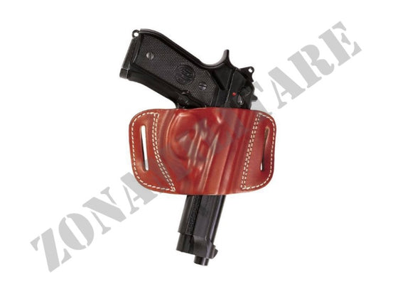 FONDINA DA FIANCO IN CUOIO FB1 MARRONE a canna scoperta VEGA HOLSTER