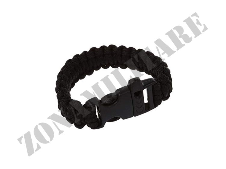 Braccialetto Paracord Survival 3 In 1 Black Frog Industries