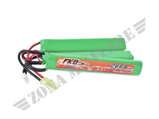 Batteria Lipo 11,1V 2000Mah 15C Triple Fkb