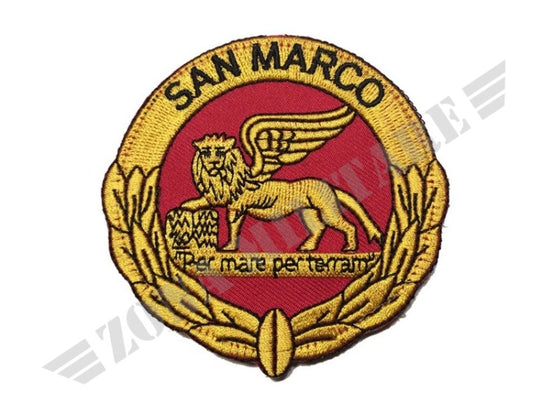 Patch Originale San Marco Tonda Con Velcro