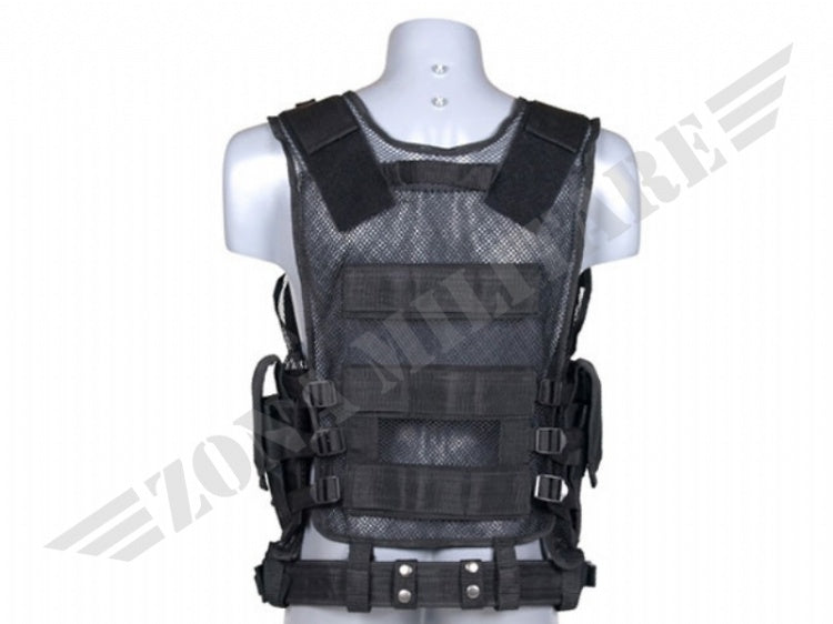 Tactical Vest Colorazione Black 8 Fields