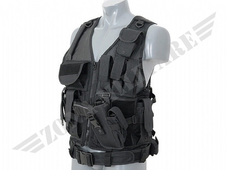 Tactical Vest Colorazione Black 8 Fields