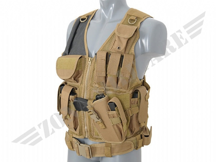 Tactical Vest Colorazione Coyote Tan 8 Fields