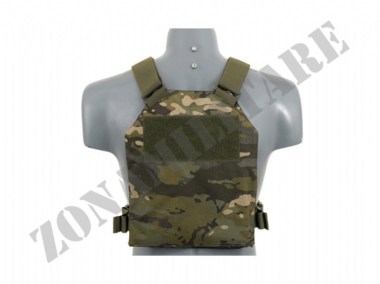 Tattico Simple Plate Carrier Con Piastre Soft Woodland 8 Fields