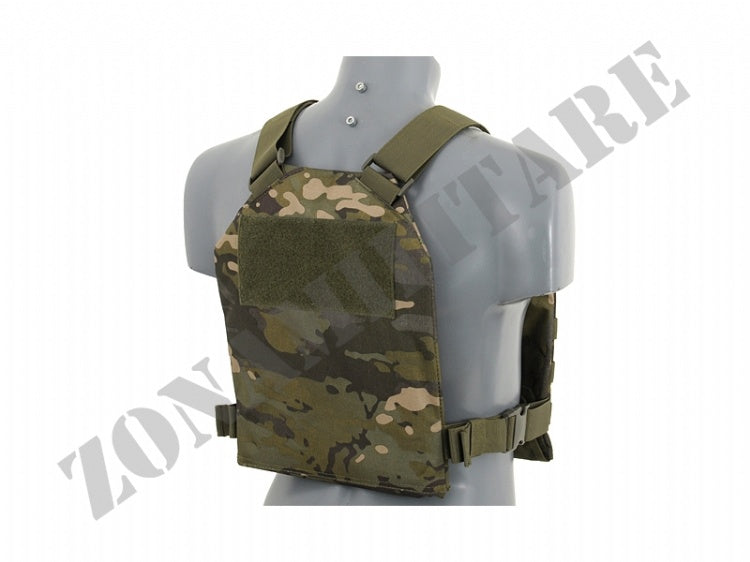 Tattico Simple Plate Carrier Con Piastre Soft Woodland 8 Fields