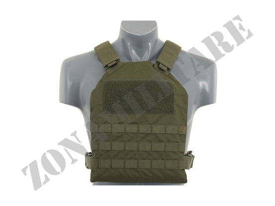 Tattico Simple Plate Carrier Con Piastre Soft Od Green 8 Fields