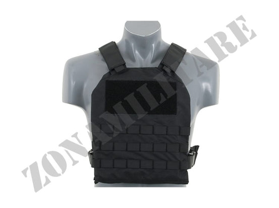 Tattico Simple Plate Carrier Con Piastre Soft Black 8 Fields