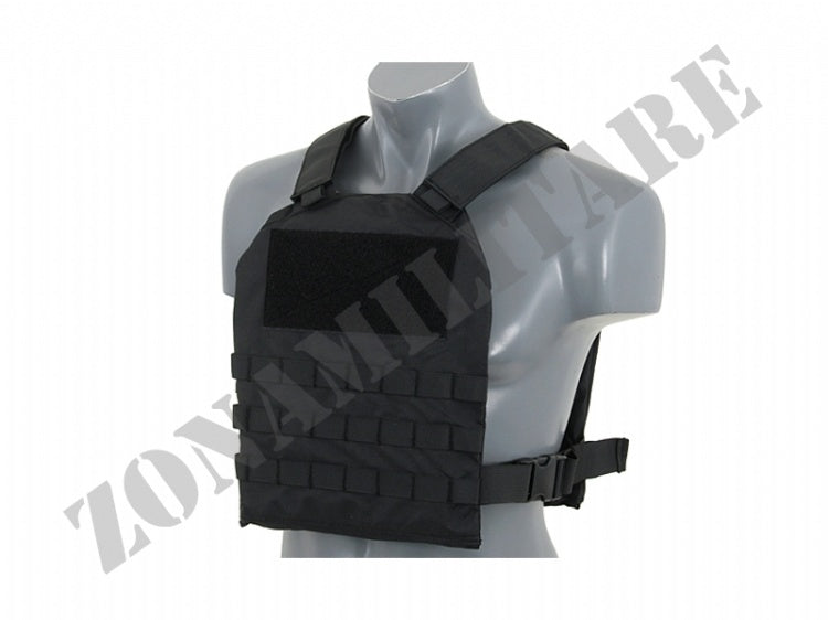 Tattico Simple Plate Carrier Con Piastre Soft Black 8 Fields