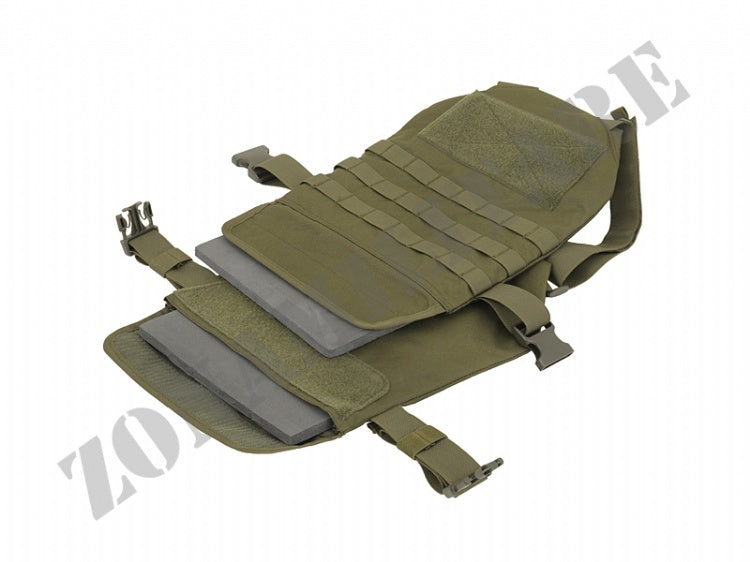 Tattico Simple Plate Carrier Con Piastre Soft Black 8 Fields