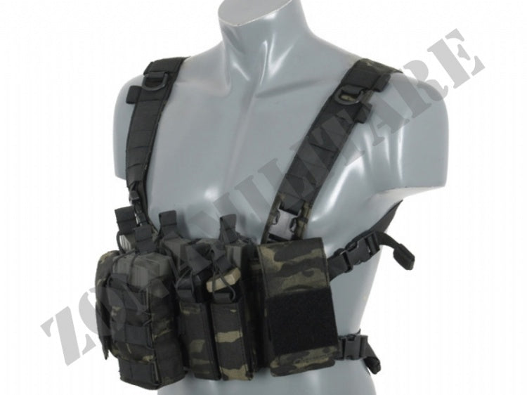 Tattico Compact Multi-Mission Chest Rig V3 Multicam Black 8 Fields