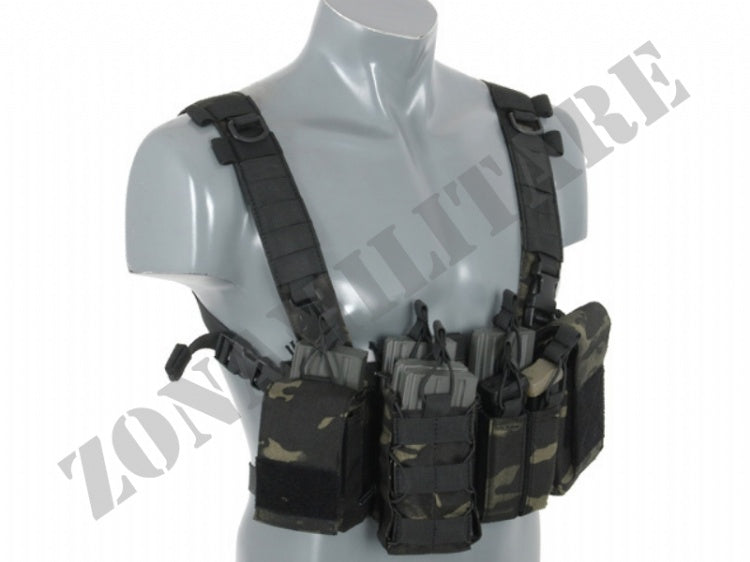 Tattico Compact Multi-Mission Chest Rig V3 Multicam Black 8 Fields