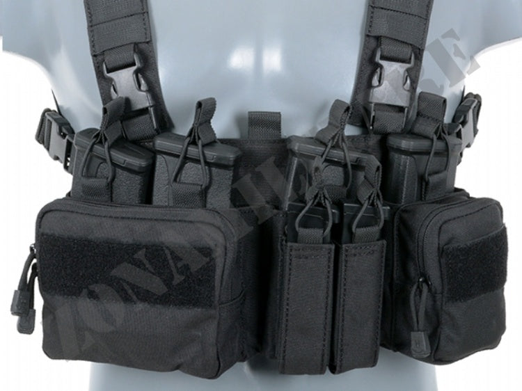 Tattico Buckle Up Recce Sniper Chest Rig Black 8 Fields