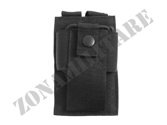 Radio Pouch Black Modulare Regolabile 8 Fields