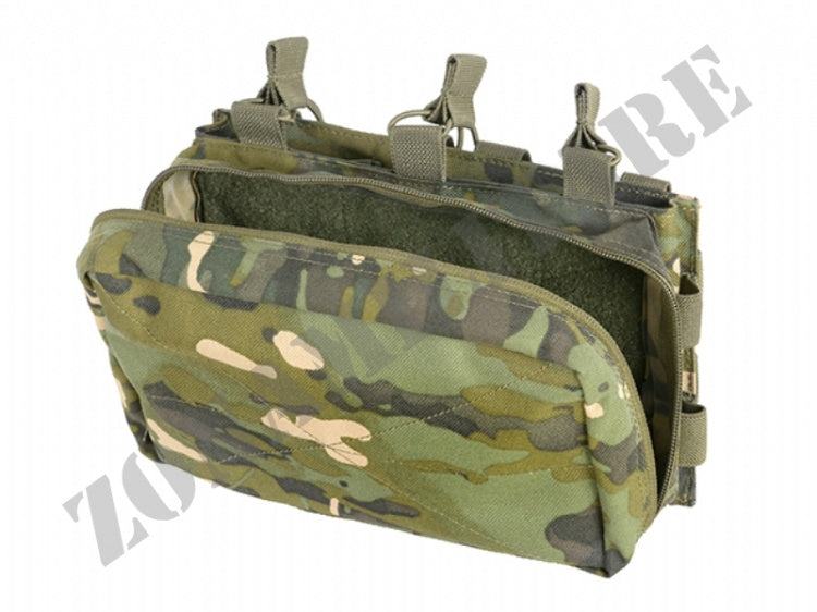 Molle Triple Rifle Mag/Gp Pouch Multicam Tropic 8 Fields