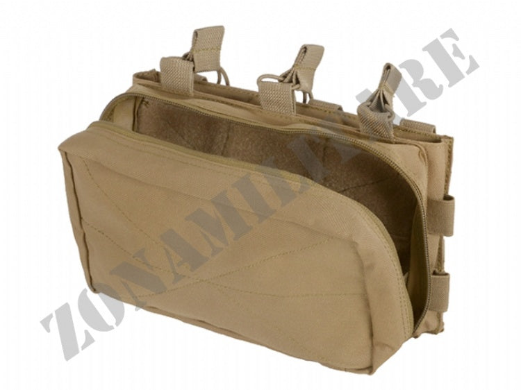 Molle Triple Rifle Mag/Gp Pouch Coyote 8 Fields