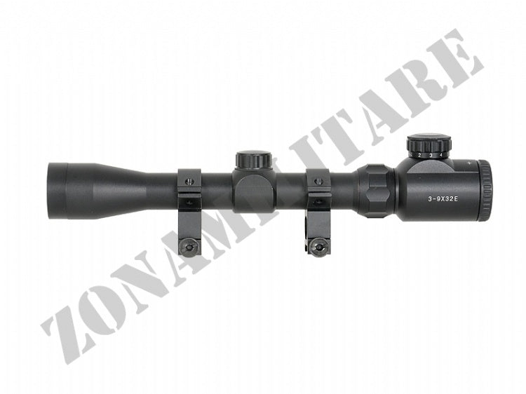 Ottica Scope Retroilluminata 3-9X32E 8 Fields