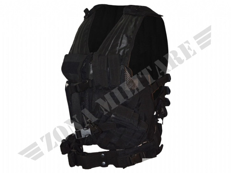 Tattico Cordura Con Cerniera Nero Patton