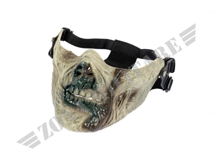 Maschera Protettiva Half Face Zombie Green