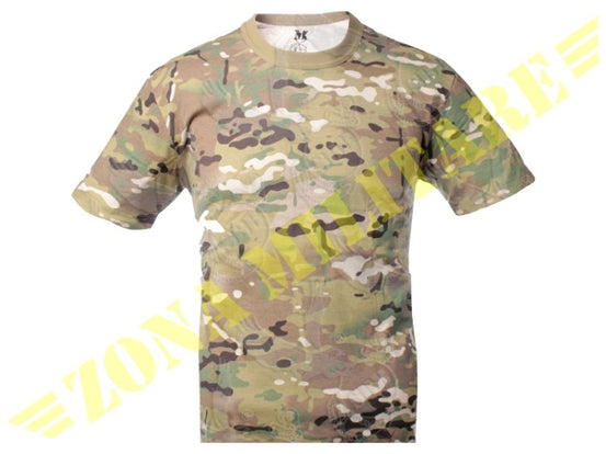 T-Shirt Cotone Sbb In Colorazione Multicam