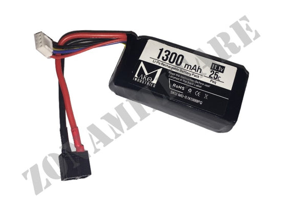 Batteria Lipo 11,1V 1300Mah 25C Mako Industries