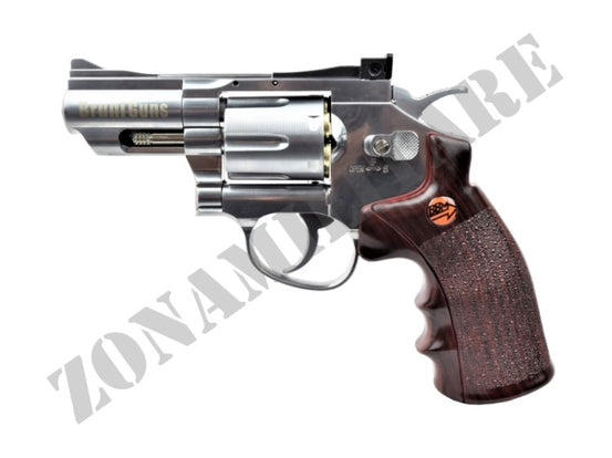 Revolver Canna 2,5 Pollici Cal.4.5 Pot.<7.5J Bruni Silver