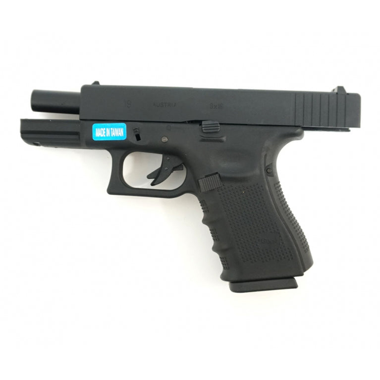 PISTOLA GLOCK R19 A GAS SCARRELLANTE CON BANDIERA AMERICANA