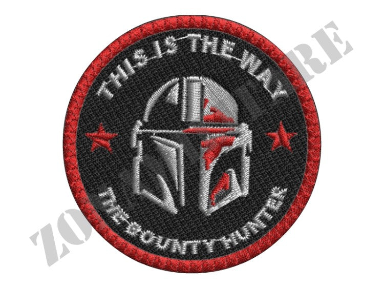 Patch This Is The Way The Bounty Hunter Ricamata Con Velcro