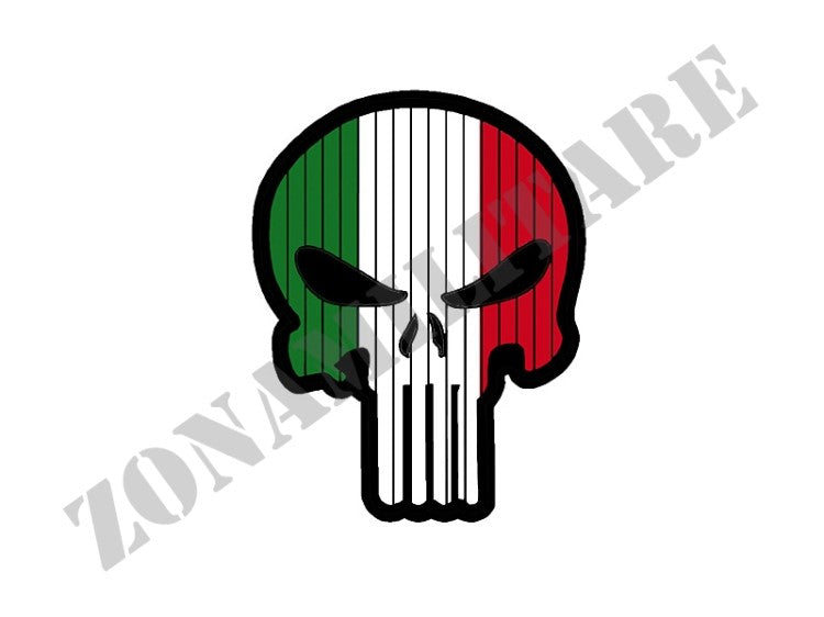 Patch Gommata Punisher Colori Italia 8 Fields Con Velcro