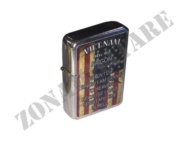 Accendino Zippo Con Immagine Vietnam Flag Americana