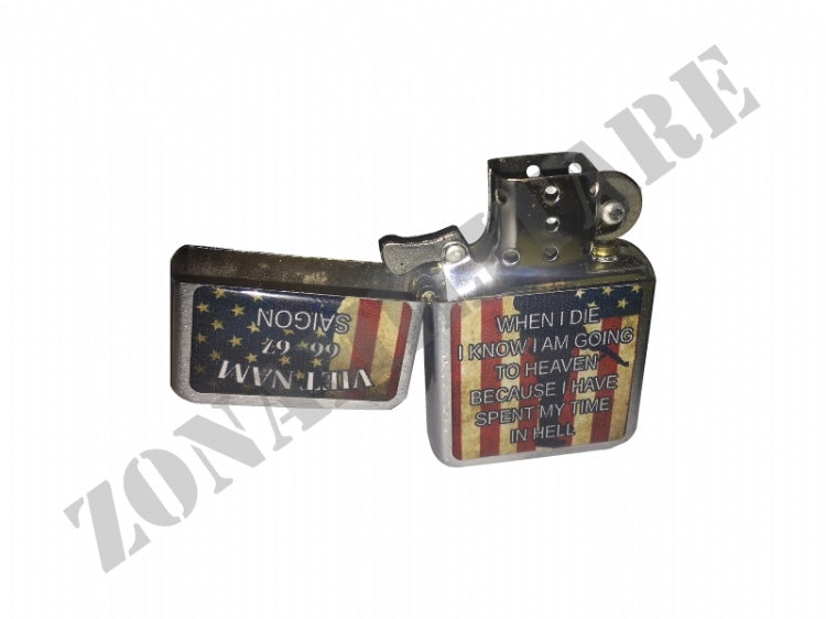 Accendino Zippo Con Immagine Vietnam Flag Americana