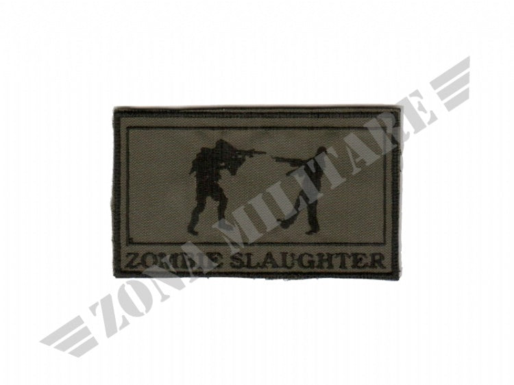 Patch Zombie Slaughter Ricamata Con Velcro