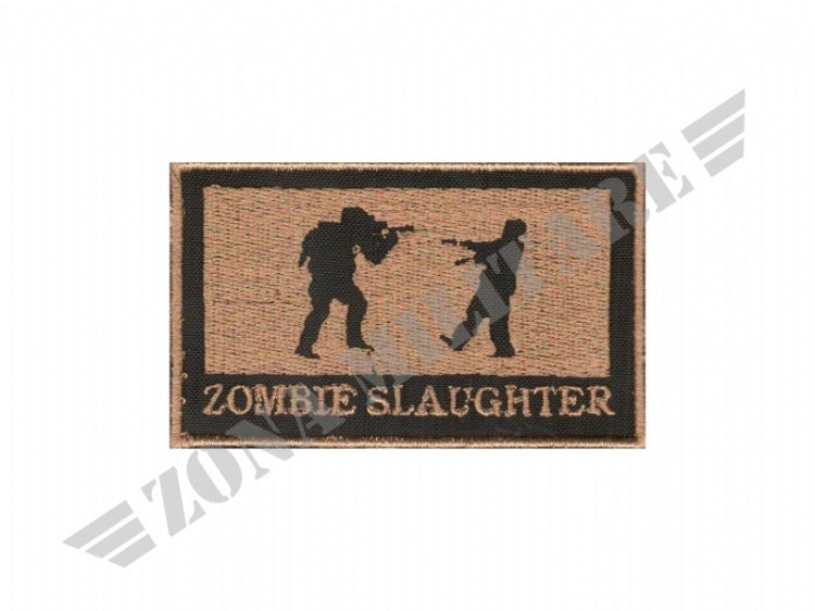 Patch Zombie Slaughter Ricamata Con Velcro