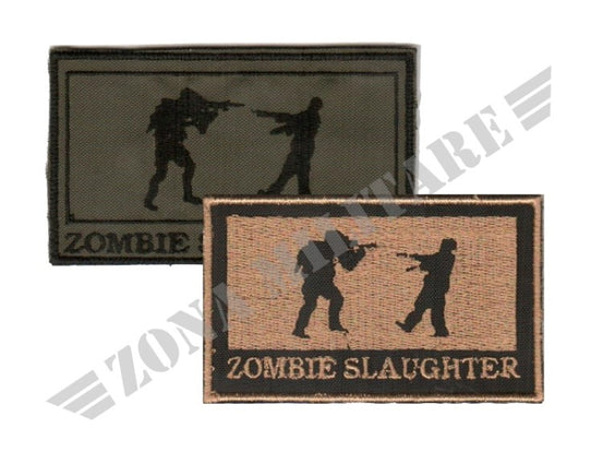 Patch Zombie Slaughter Ricamata Con Velcro